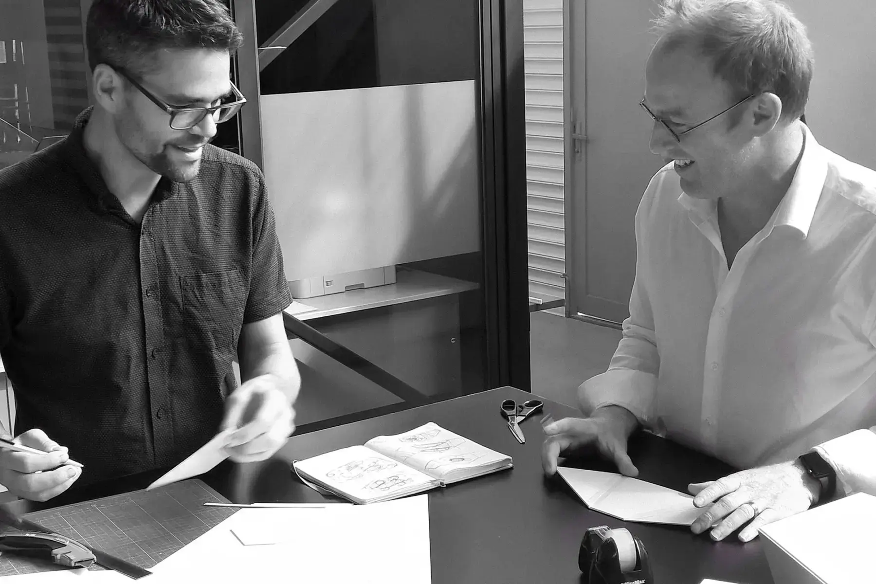 Alain working with Jorgen Andersen on IKON - 2016